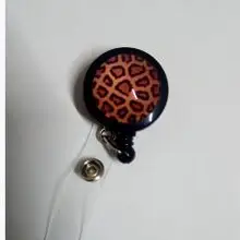 Леопардовый выдвижной держатель для бэйджа 20 шт./лот