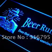 I119 пиво работает в качестве упражнений? Светодиодный неоновый свет вывеска включения/выключения 20+ цветов 5 размеров