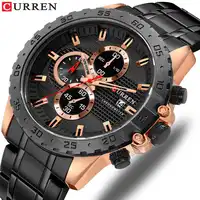 CURREN Brand Men Watch Fashion Business Quartz Wrist Watches Stainless Steel Chronograph Male Clock Date Relogio Masculino