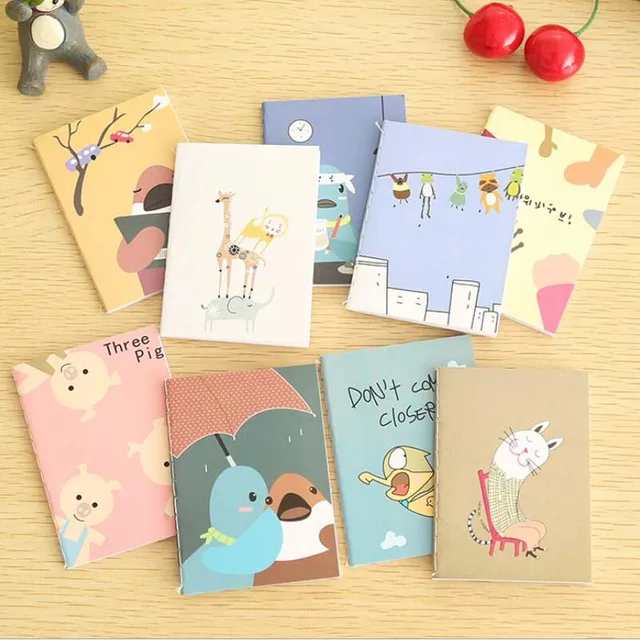 5 Pcs DIY Mini Small Notebook Cute Kawaii Cartoon Animal Memo Pad Post 5 pcs diy mini small notebook cute kawaii cartoon animal memo pad post