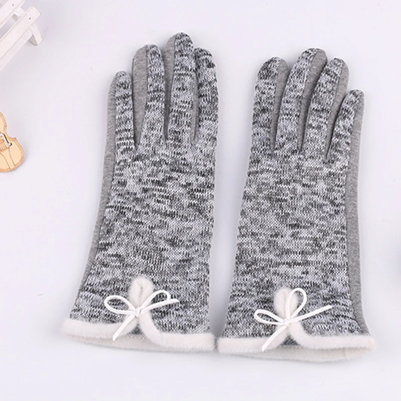 1 пара бренд Высокое качество для женщин зимняя шерсть перчатки рукавицы из кашемира Прихватки для мангала Элегантный Теплый плюш лук