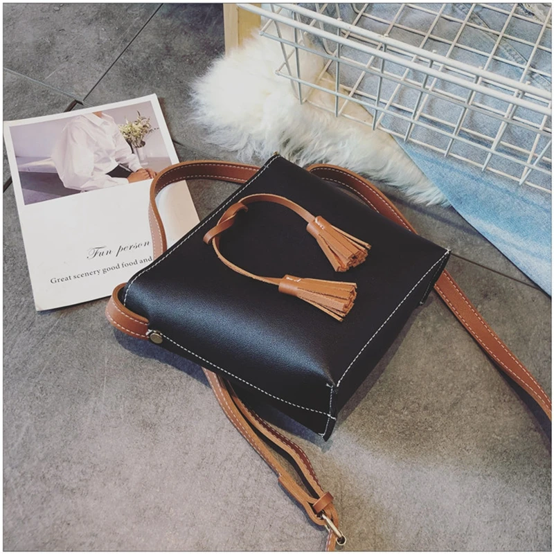 Elimetis 2018 Women Shoulder Bag Leather Female Chain Crossbody Bag Fashion Double Handbags Messenger Shoulder Bag For Women     (10)