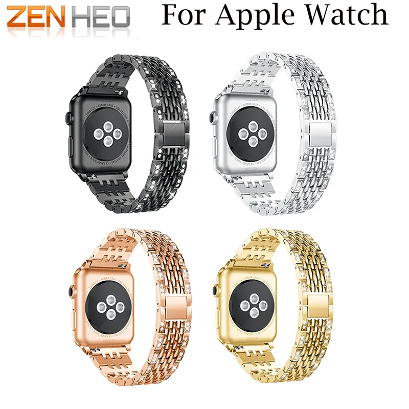 

Stainless Steel Strap for Apple Watch Band 38mm 42mm Metal Links Bracelet Smart Watch Metal Band for Apple Watch Series 3/2/1