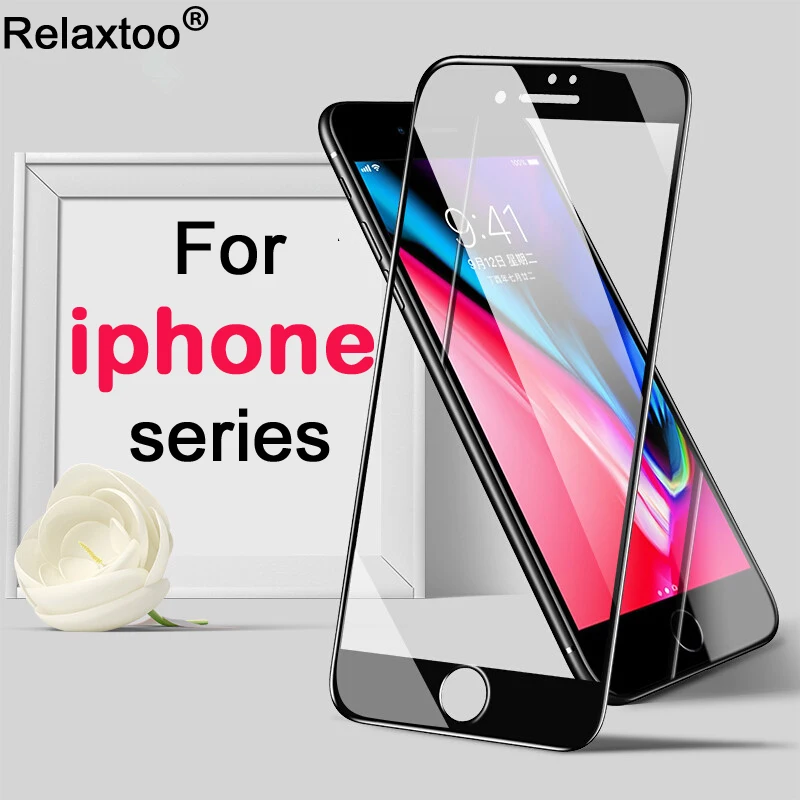 

For iphone 8 plus glass protection screen protector for iphone 7 6 plus x temperd glas 8plus protective 2.5d 9h full cover film