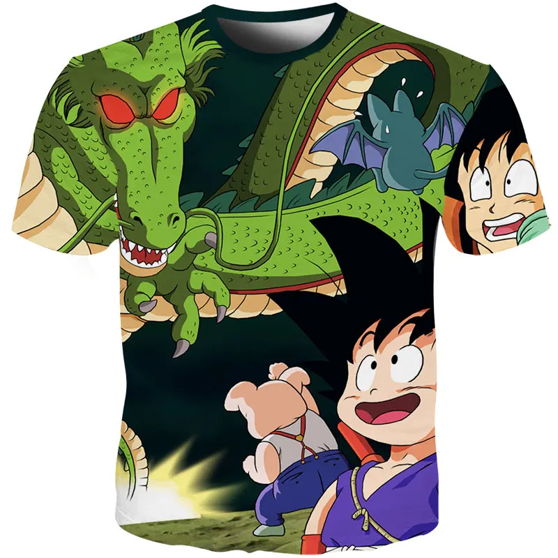 YOUTHUP Летние футболки мужские с принтом аниме Dragon Ball 3D футболка Oogway Tees Master Roshi Мужская футболка уличная одежда размера плюс