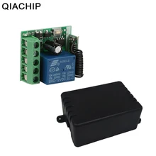 QIACHIP 433 MHz DC 12 V 1CH РФ релейный модуль универсальный Беспроводной удаленного Управление переключатель умный дом Управление Лер приемник для открытия двери