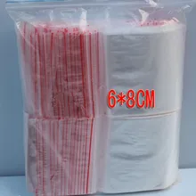 2000 шт. 6x8 см PE Прозрачный Путешествия подарочная упаковка сумки полиэтиленовый пакет для ожерелье/ювелирные изделия DIY пользовательские ziplock ясно Самостоятельная Seal сумки