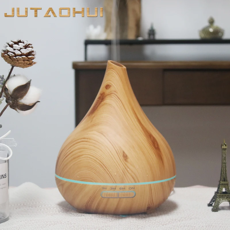 

JTH-042 400ml Aroma Diffuser Aromatherapy Wood Grain Essential Oil Diffuser Ultrasonic Cool Mist Humidifier for Office Home