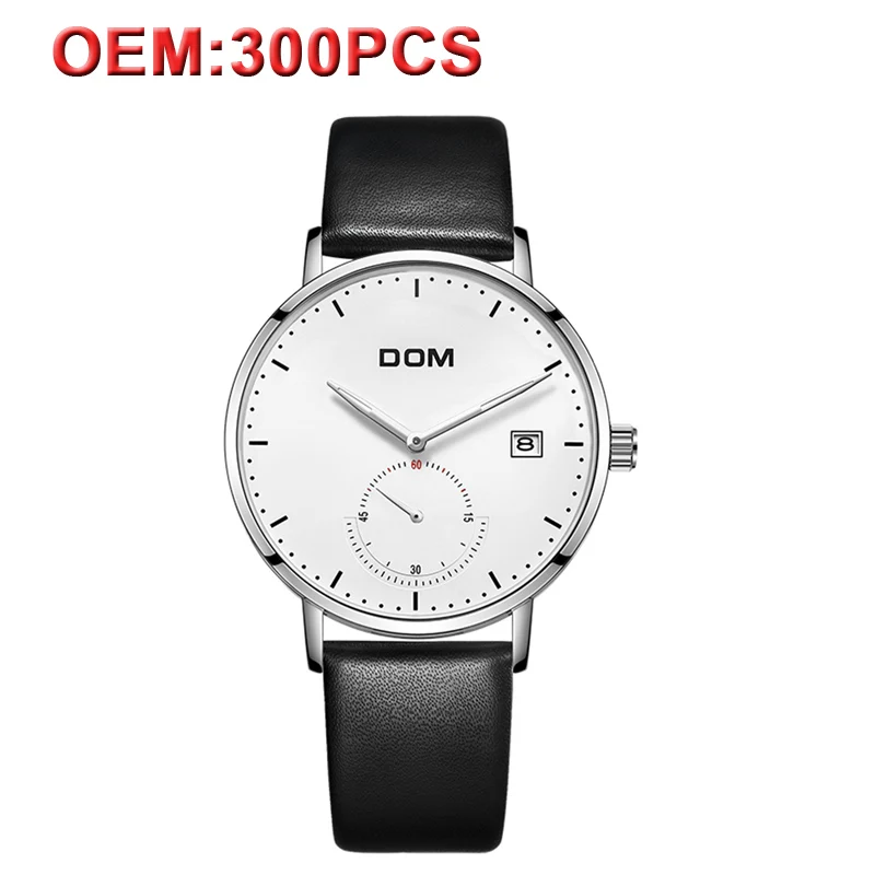 

DOM Customized Men Watch Design Your Own Brand Stylish Sport Waterproof Quartz Male Watches Luminous Best-seller Cost Watches