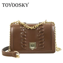 Бренд TOYOOSKY, сумки через плечо из искусственной кожи, женская сумка, универсальные дизайнерские сумки, высокое качество, ремешок на цепочке, женская сумка-мессенджер