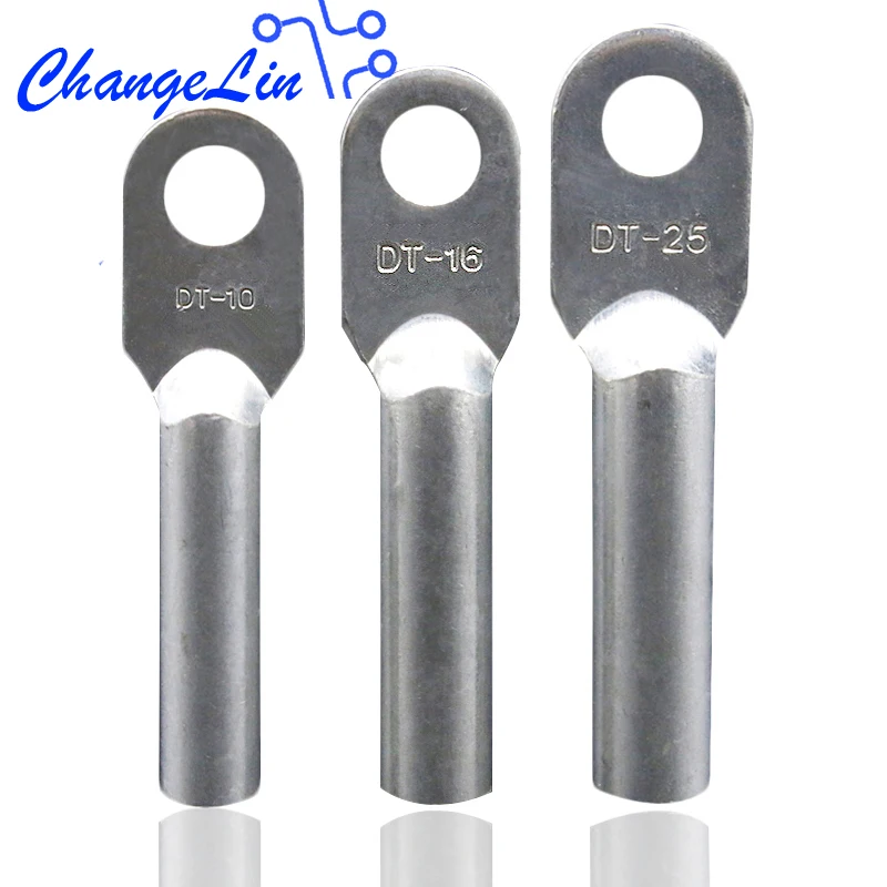 

DT-10/16/35 Copper Cable Lug Kit Bolt Hole Tinned Battery Oil Blocking Copper Connector Terminal Wire Connector Terminalor Kit