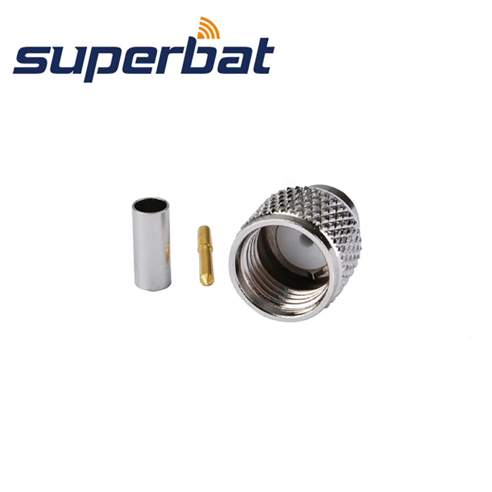Superbat мини UHF обжимной 50 Ом Штекер РЧ коаксиальный разъем для кабеля RG316 RG174 LMR100
