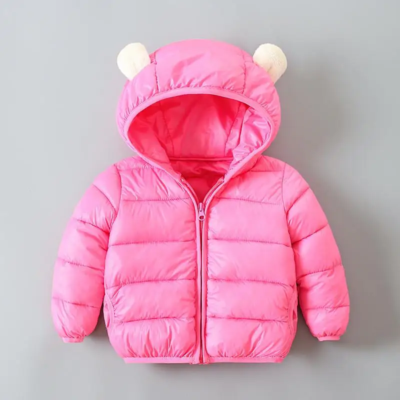 

2018 Children Outerwear Infant Boys Girls Spring Autumn Winter Warm Hooded Down Cotton Coat Parka Kids Toddler Cotton Jacket W30