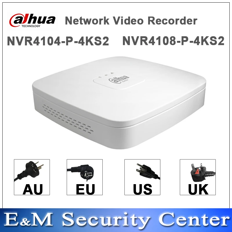 dahua egnish версия NVR4104-P-4KS2 и NVR4108-P-4KS2 заменить NVR4104-P и NVR4108-P POE NVR 4/8ch мини NVR 4PoE