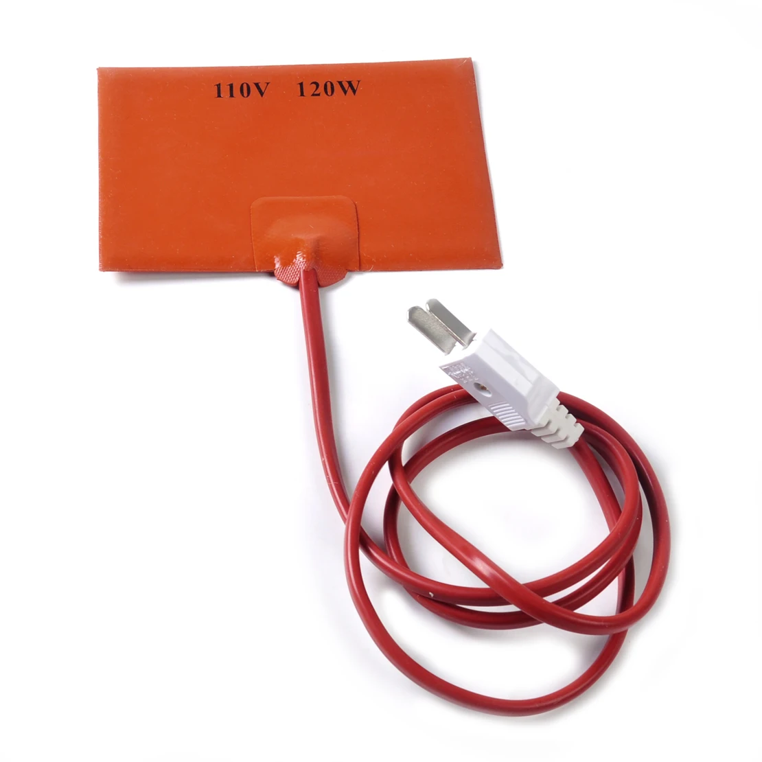 

DWCX Universal 110V 120W Engine Oil Pan Sump Tank Silicone Rubber Heater Plate Pad with USA Plug for Storage Battery Fuel Tank