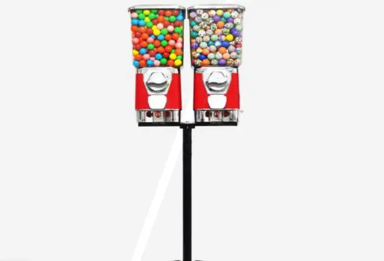 GV18F торговый автомат для конфет Gumball машина для игрушек капсула/торговый автомат для прыгающих шариков диспенсер для конфет с коробкой для монет