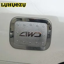 Krom 4WD yakıt depo kapağı dış Styling düzeltir Toyota Land Cruiser 200 için FJ200 aksesuarları 2008-2017