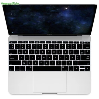 

French USA Keyboard Cover Skin Soft Silicone for Macbook New Pro 13" A1708 (2016 No Touch Bar) for Macbook 12"A1534 Retina