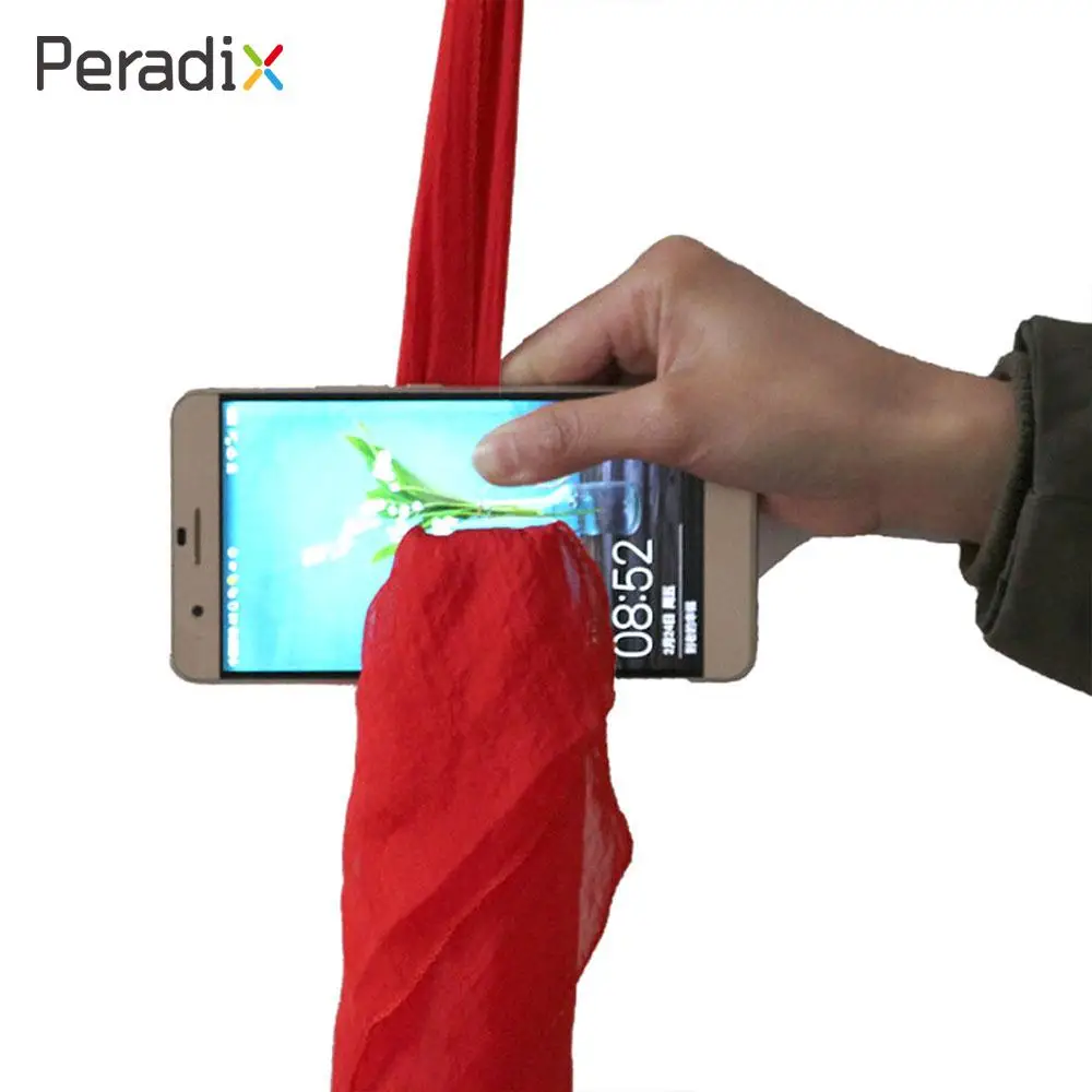 

Peradix Silk Magic Cloth 34cm for Beginner Cheats Through Phone Silk scarf through the mobile phone close-up stage magic props