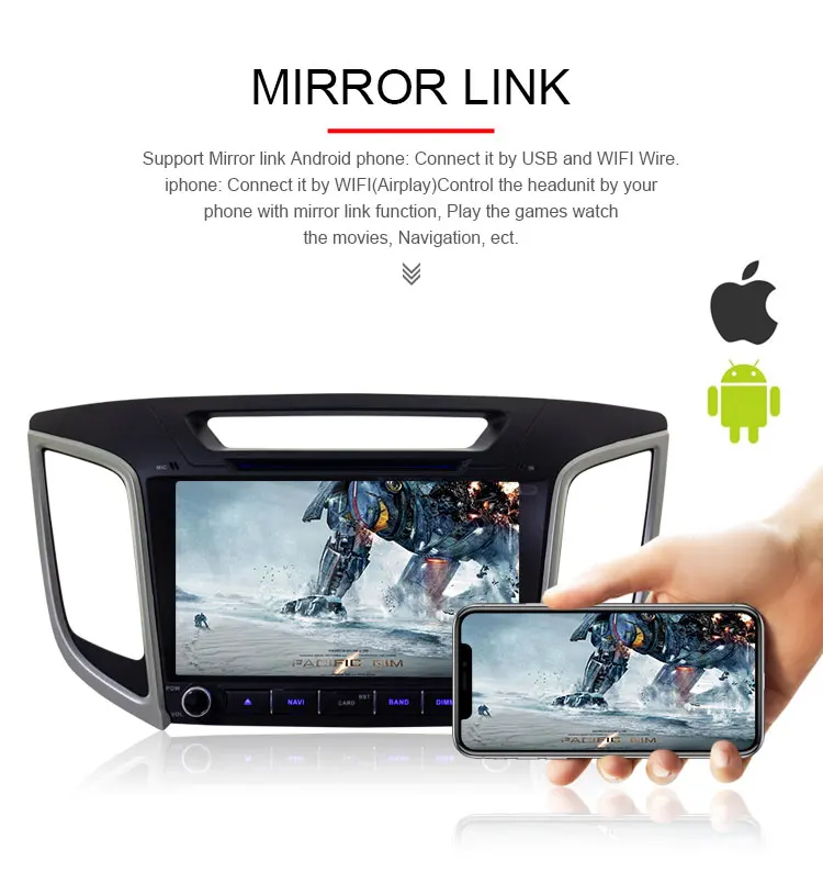 Cheap TOPBSNA 2 Din Android 9.0 car dvd Radio multimedia player GPS Navigation For hyundai ix25 creta 2GB RAM 16GB ROM video headunit 7