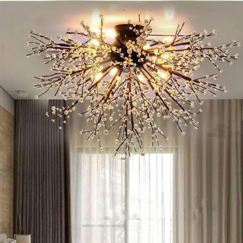 Luminária de Teto Lâmpada para Sala Lâmpada do Teto Lustres Cristal Estar Quarto Iluminação Casa Luzes Teto
