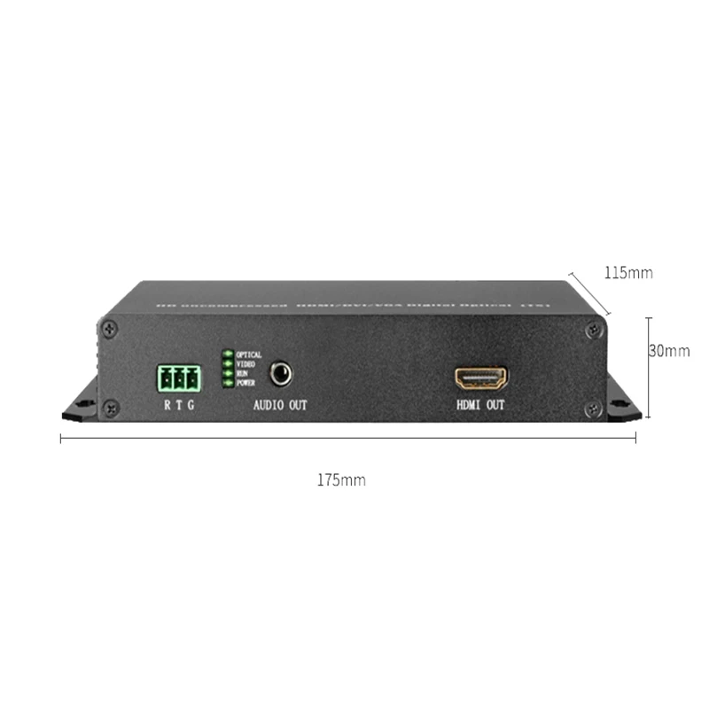  HDMI  Optical transmitter and receiver with USB mouse and keyboard Extender Single Mode Single Fiber 10km 1080P KVM