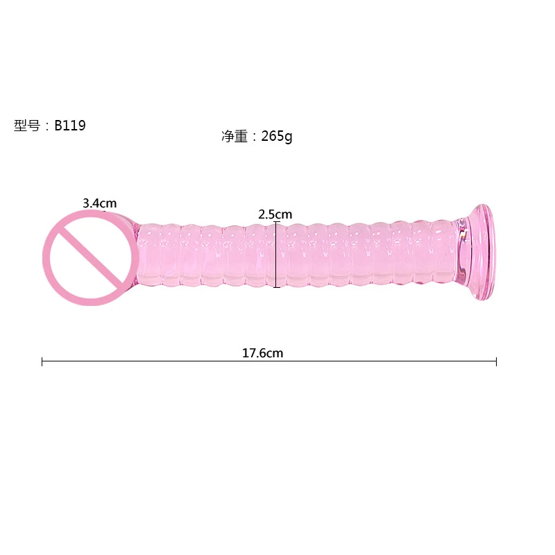 New Male artificial penis Crystal dildo glass dildos for women anal plug Sex toys sex adult products for woman and man sexshop