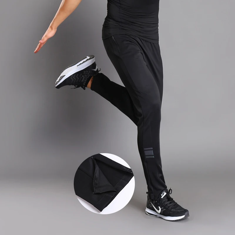

Fashion Mens Skinny Long Pants Winter Solid Slim Sweatpants Dry Fit Trainning Trousers Gyms Sportswear Plus Size Male Joggers