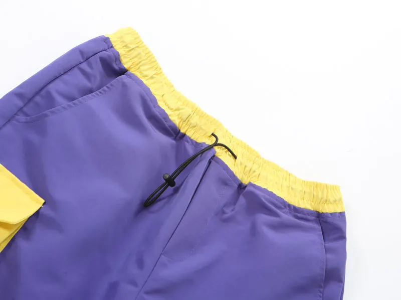 Side Strap Buckle Fire Flame Cargo Baggy Shorts 2