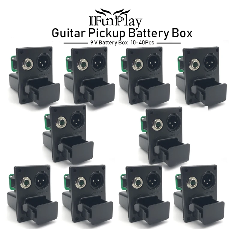 Acoustic Guitar Pickup Equalizer EQ 9V Battery Boxs/Holder/Case with