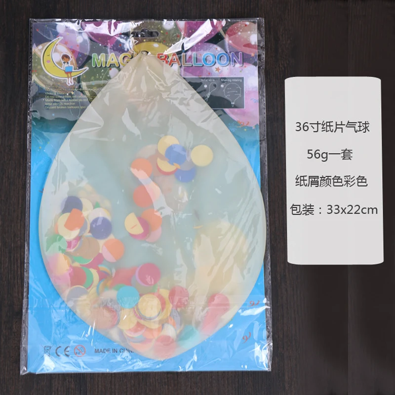 36 дюймов Jumbo конфетти латексный шар Свадебная вечеринка украшения детских празднований дня рождения Год Вечерние шар Globos PA118
