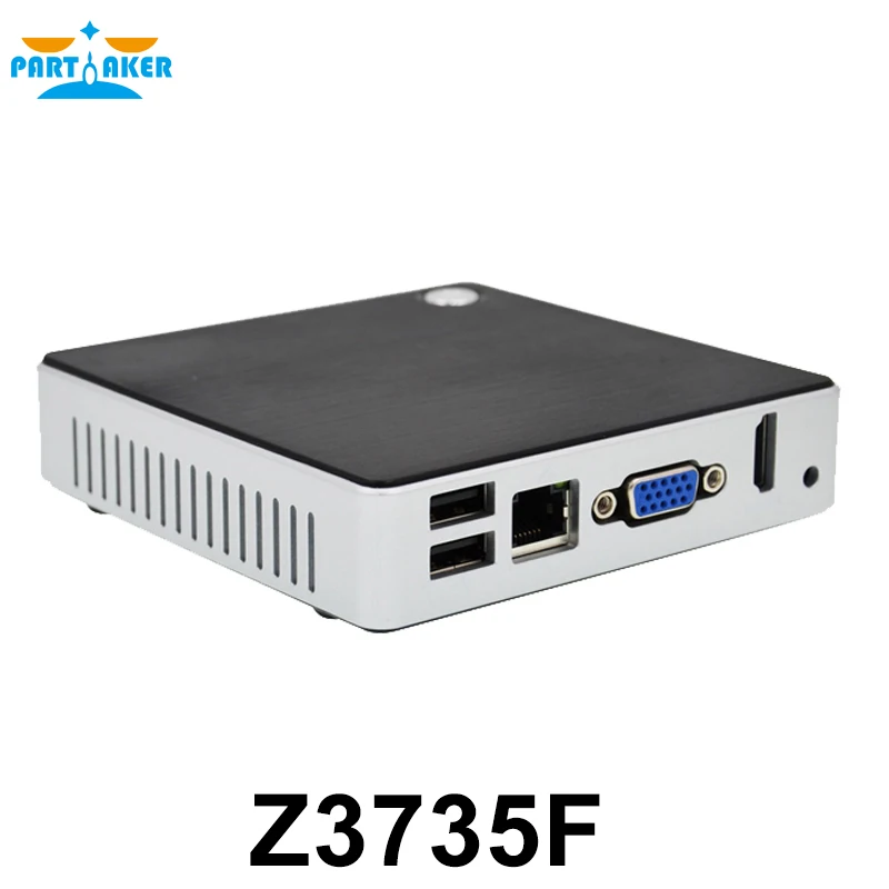Partaker X3735 Desktop Mini Computer With Intel Atom Z3735F with Turbo Boost Technology up to 1.83 GHz
