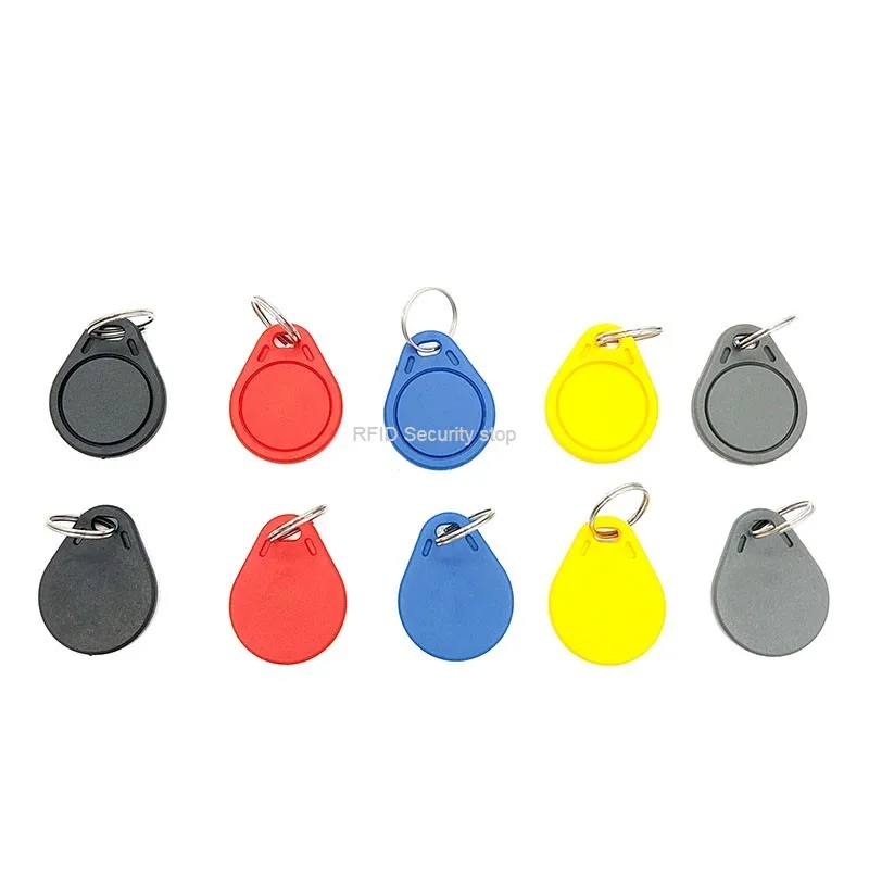 

100pcs UID RFID Tag keyfob for Mif 1k s50 13.56MHz Writable mif 0 zero HF ISO14443A Used to Copy Cards