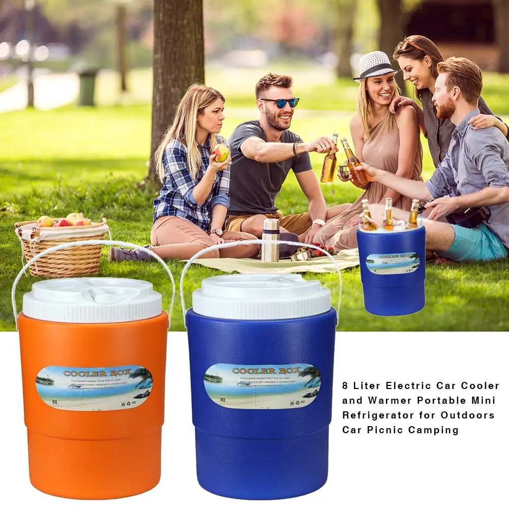 8 Liter Electric Car Cooler And Warmer Portable Mini Refrigerator For Outdoors Car Picnic Camping Barbecue Fishing Fresh Food 8 Liter Electric Car Cooler And Warmer Portable Mini Refrigerator For Outdoors Car Picnic Camping Barbecue Fishing Fresh Food