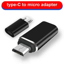 Micro USB Мужской к type C Женский адаптер конвертер Разъем Алюминиевый сплав для телефона планшета VDX99
