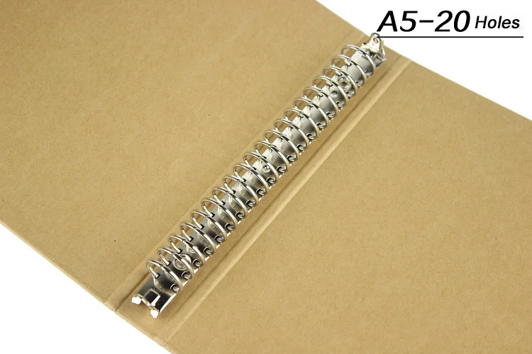 brown black A4 B5 A5 A6 kraft notebook office ring binder folder 4 6 20 26 holes rings spiral notebook cover brown black A4 B5 A5 A6 kraft notebook office ring binder folder 4 6 20 26 holes rings spiral notebook cover