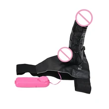 FFFSEX Hot Lesbian Couples Vibrating Strapon Realistic Dildo Ultra Elastic Harness Penis Strap on Dildo for Women Sex Toys