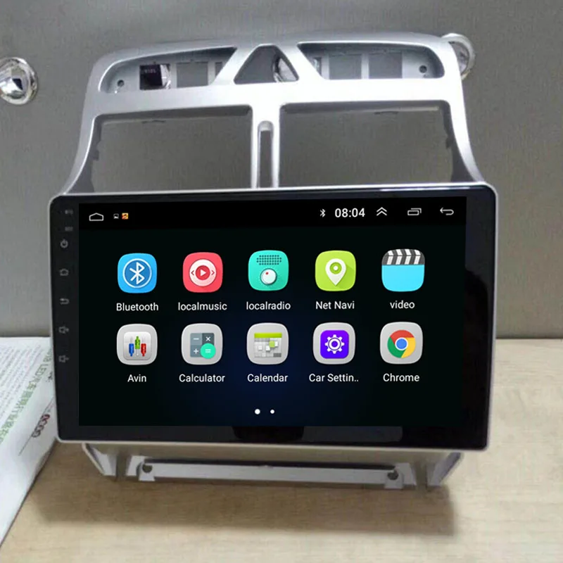 Excellent 9" 2.5D IPS Android 8.1 Car DVD GPS Player For Peugeot 307 2004 2005 2006-2013 Car Radio Stereo Head Unit with Navigation 3