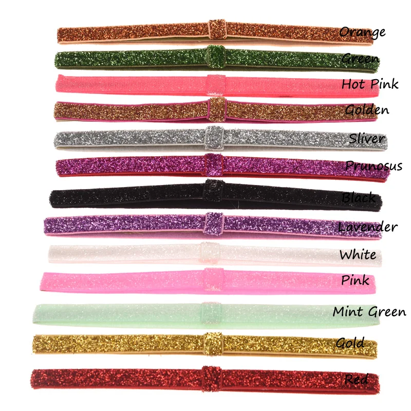 13 шт. блестящие аксессуары для волос|head wrap|glitter headbandelastic hairband |