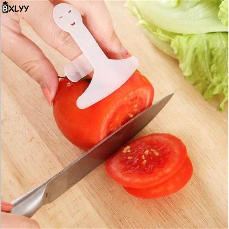 BXLYY пластиковые смайлик резки овощей палец кухонные столовые приборы ручные