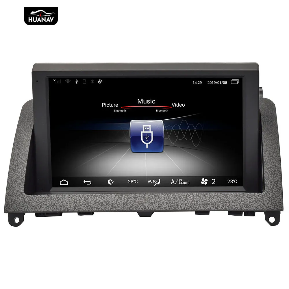 Best Android 9 Car DVD player GPS Navigation For Mecerdes Benz C-W204 2007-2011 Auto Radio stereo player multimedia screen head unit 2