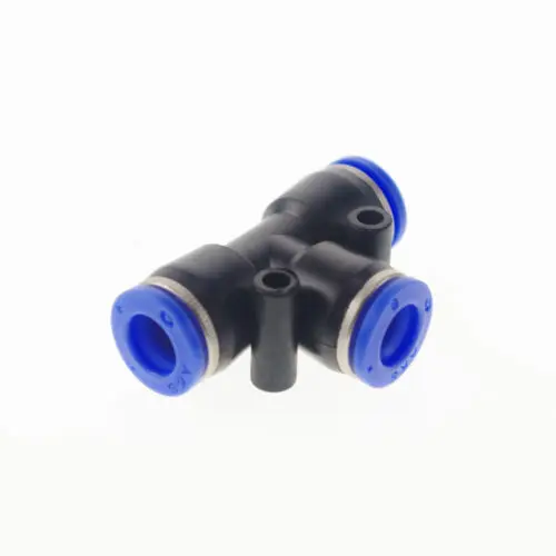 

50Pcs 6mm to 6mm 3 Ways Push in One Touch Tee Shaped Quick Fittings