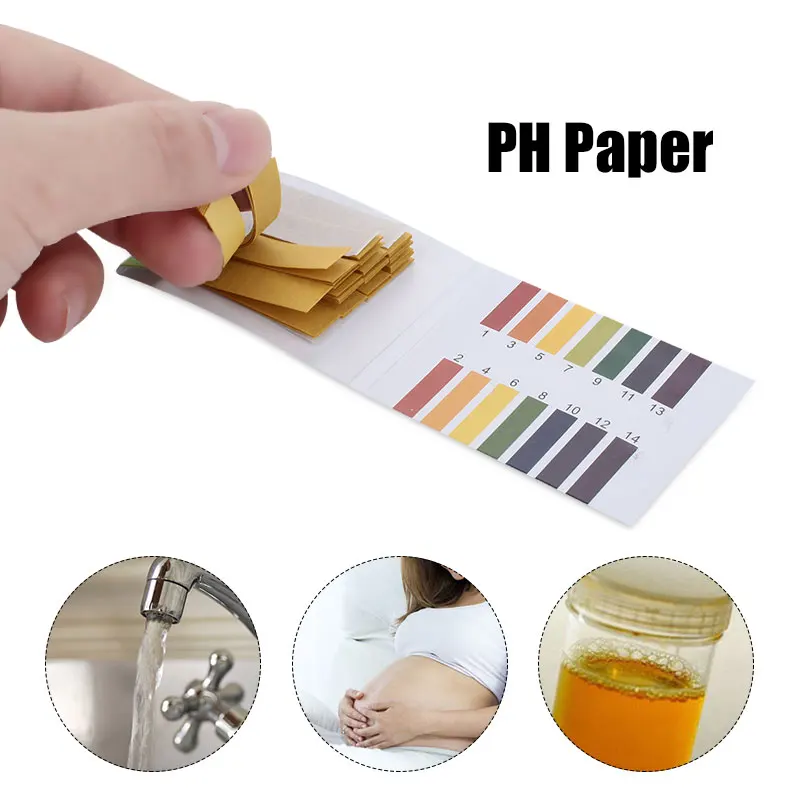 PH Test Paper Acid Base Testpaper Urine Dipstick Body Fat Analysis 1-14 PH017 Diabetes Testing Amniotic Fluid Durable