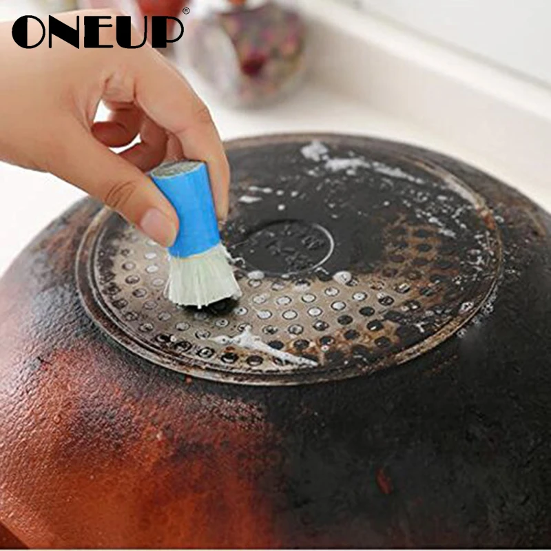 

ONEUP 2Pcs Magic Stainless Steel Cleaning Brushes Rod Stick Metal Rust Remover Cleaner Wash Pot Brush Wipe Pot Detergent Kitchen