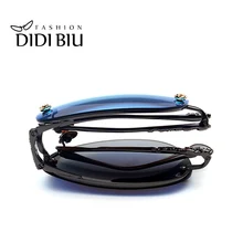 Поляризованные складные солнцезащитные очки, женские, красные, мужские, синие, люксовый бренд, розовое золото, цветок, солнцезащитные очки, без оправы, для вождения, оранжевые, EyewearU697