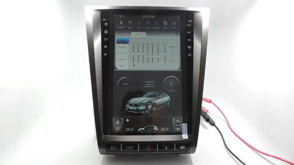 "YOKOTRON" 12," Telsa стиль сенсорный Android 6,0 Автомагнитола RDS для Lexus GS300 GS460 2004-2011+ gps+ камера заднего вида