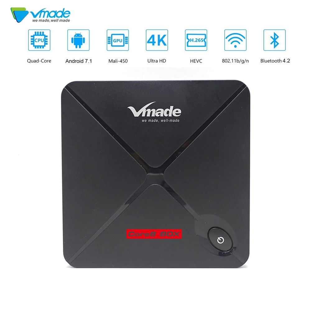 V9 PRO TV Box Android 7.1 Amlogic S912 Quad Core Cortex-A53 2GB 16GB Bluetooth 4.2 Support H.265/H.264 MPEG-1/2/4 Media Player V9 PRO TV Box Android 7.1 Amlogic S912 Quad Core Cortex-A53 2GB 16GB Bluetooth 4.2 Support H.265/H.264 MPEG-1/2/4 Media Player