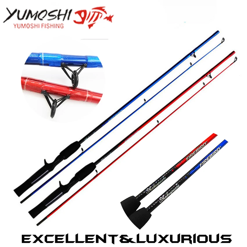 

Vivid-worlD YUMOSHI Brand ultra-light Fishing rod Medium(6-10 LB.Line) Lure rod Casting rod EVA handle FRP material pod