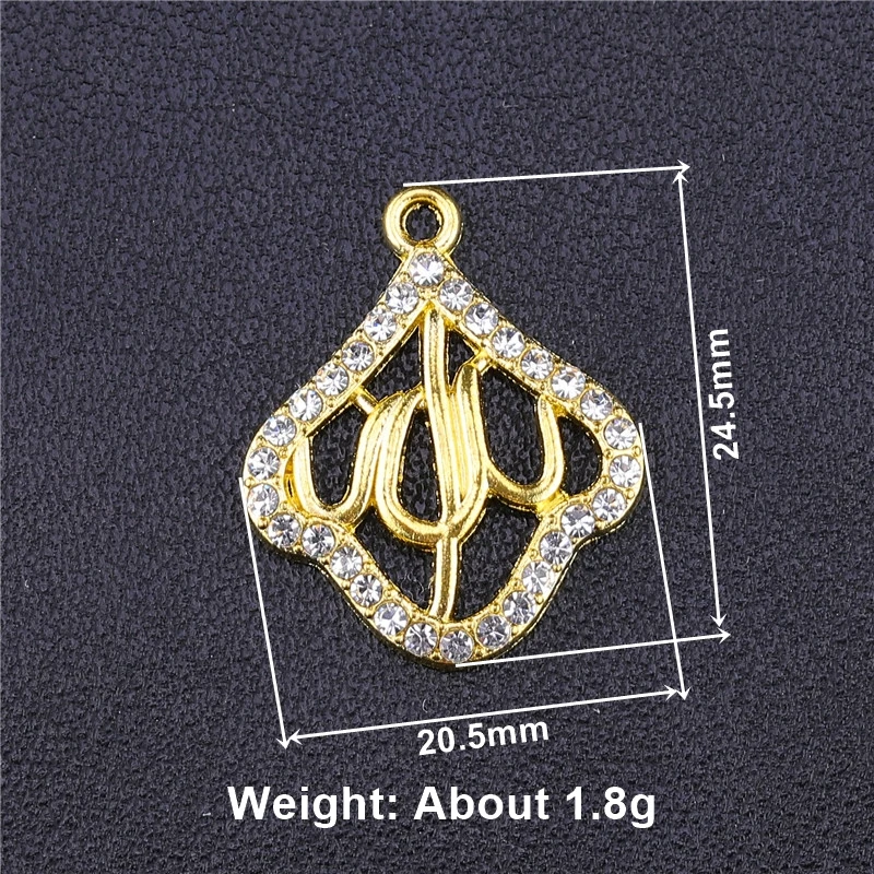 Juya DIY исламские ювелирные аксессуары золото/серебро полумесяц Алла Луна Звезда разъемы для мусульманские украшения изготовления