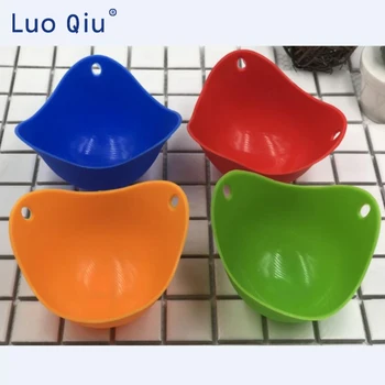 

10PCS/Lot Silicone Egg Poacher Cook Poach Pods Kitchen Cookware Poached Baking Cup Gadget Egg Mold Boiler Cup Color Random